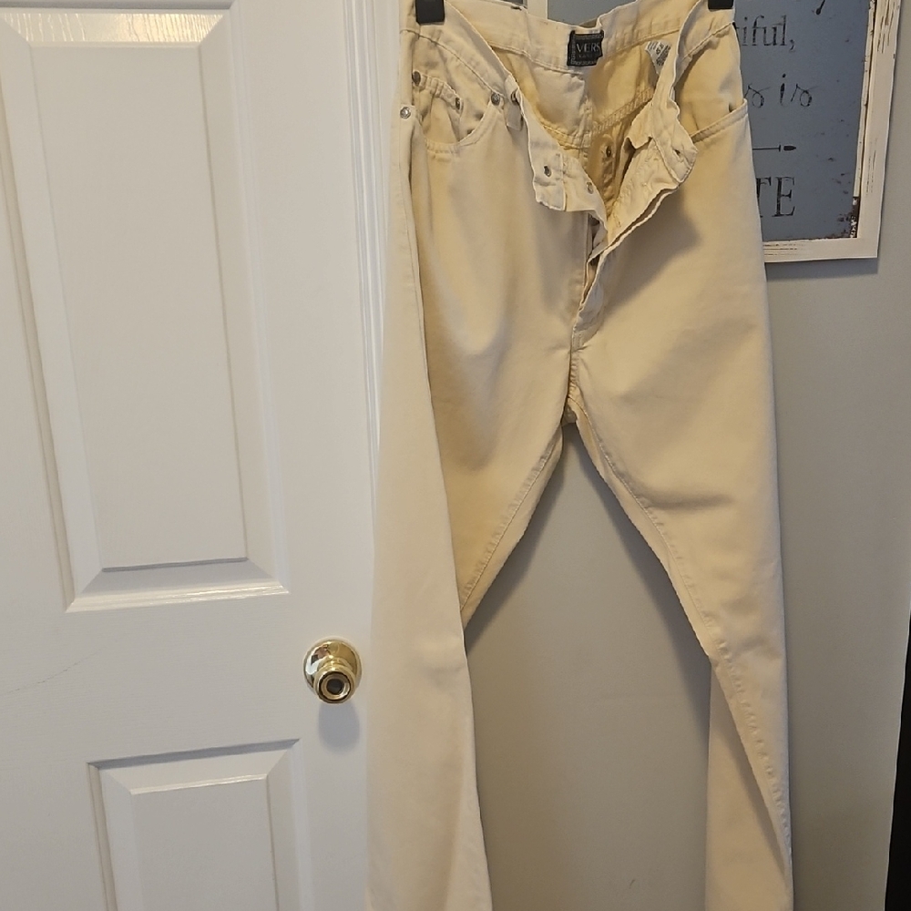 Versce  Beige High-Waisted Jeans